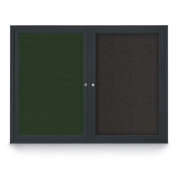 United Visual Products Corkboard, Surf/Satin, 60" X36" UV405-SATIN-SURF - main